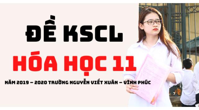 Đề khảo sát Hóa học 11 đầu năm 2019 – 2020 trường Nguyễn Viết Xuân – Vĩnh Phúc